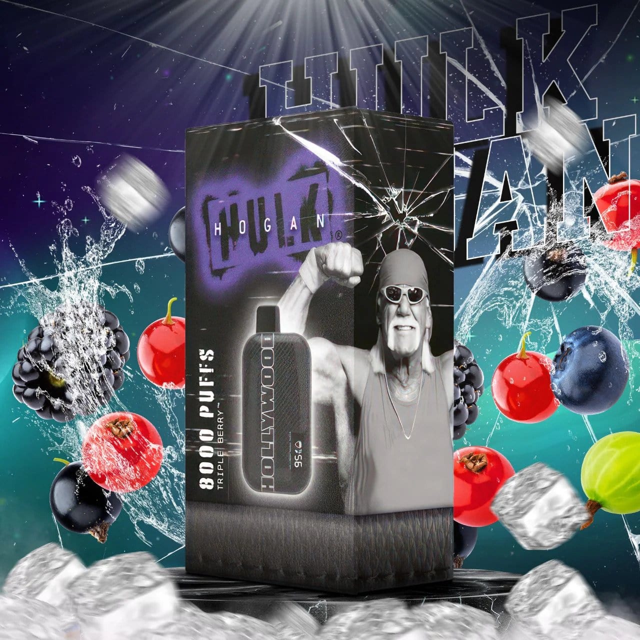 hollywood disposable vape Hulk Hogan Hollywood 8000 Puffs Disposable Vape
