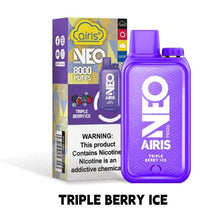 Load image into Gallery viewer, Triple Berry Ice Airis Neo P800 Disposable Vape Airis Neo P8000

