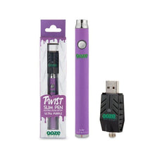 Load image into Gallery viewer, Ultra Purple 510 battery pen OOZE Twist slim Pen Battery
