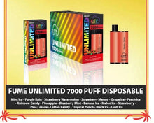 Load image into Gallery viewer, Fume Unlimited Disposable Vape 7000 Puffs
