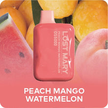 Load image into Gallery viewer, Peach Mango Watermelon Lost Mary Vape Elf Bar OS5000
